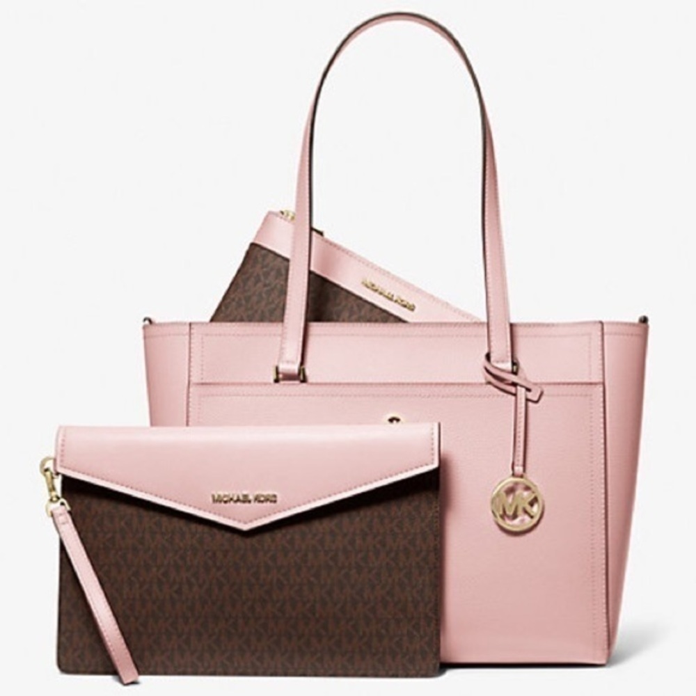 Michael Kors 3-in-1 Maisie Large Pebbled Leather Tote Bag BRAND NEW